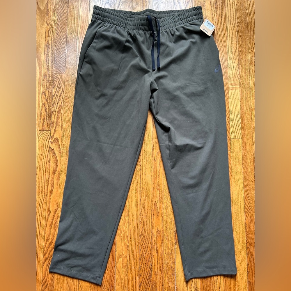 Asics Men's Green Athletic Pants
